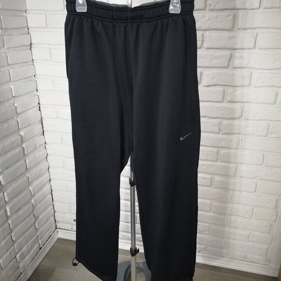 Nike Therma-Fit Men's Size Large Black Fleece Lined Track Pants - Picture 1 of 13